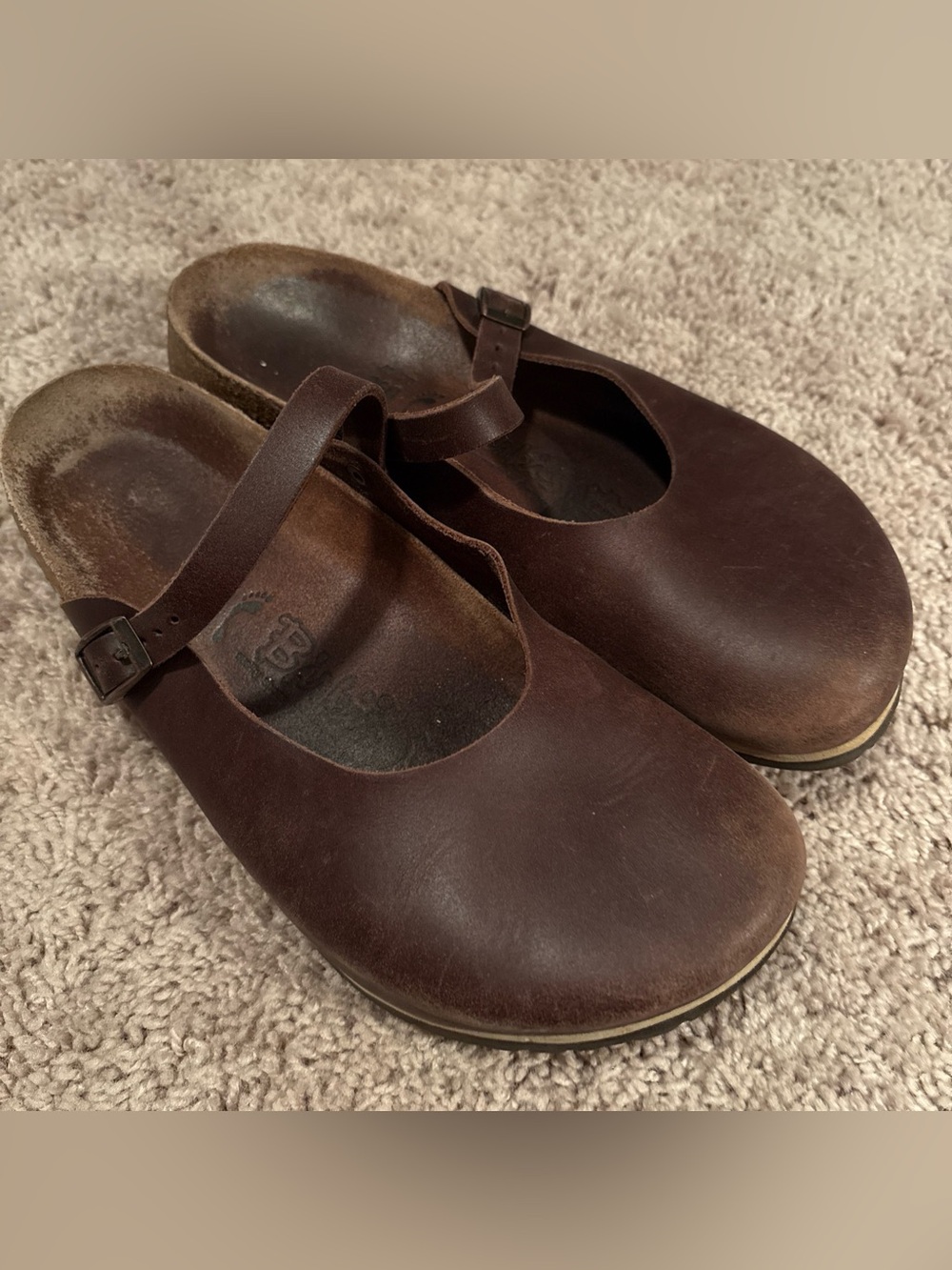 Birki’s Mary Jane sandals size 9 brown leather Birkenstocks